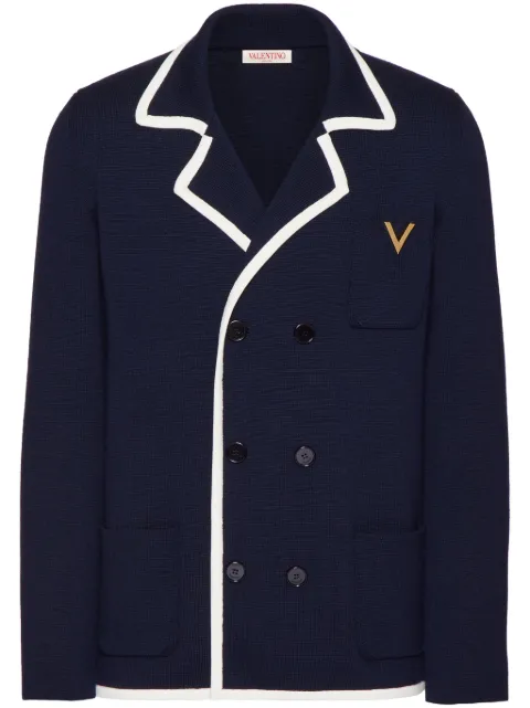 Valentino Garavani VGold double-breasted wool jacket