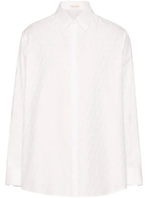 Chemise Toile Iconographe en popeline - Valentino Garavani - Modalova