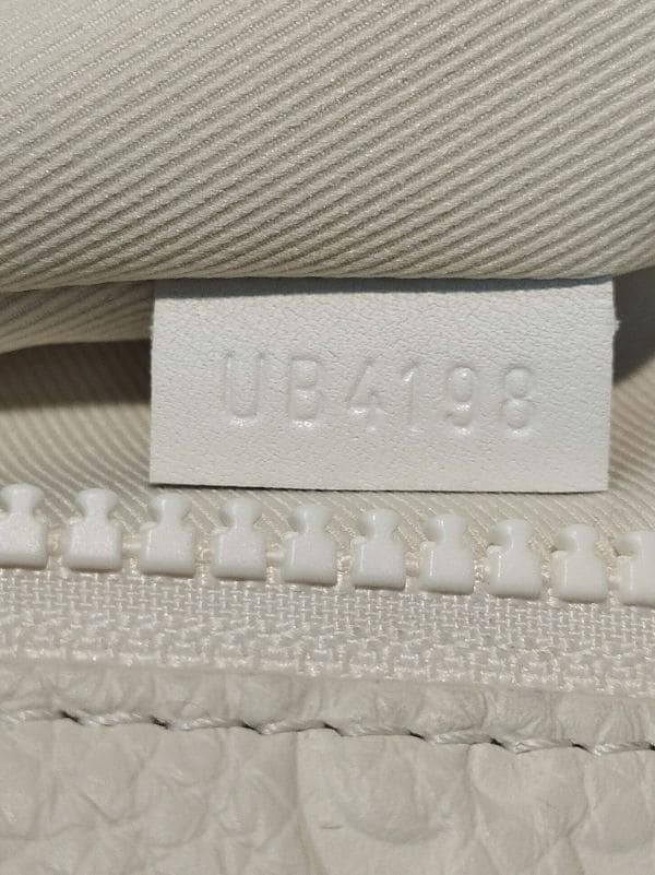 White Louis Vuitton Taurillon Monogram Solar Ray A4 Clutch Bag