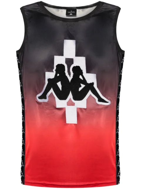 Marcelo Burlon County of Milan top con logo estampado de Marcelo Burlon County of Milan x KAPPA