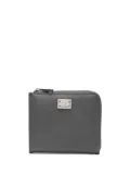 Dolce & Gabbana logo-plaque grained cardholder - Grey