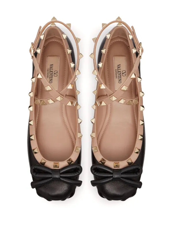 Valentino Garavani ロックスタッズフラットシューズ | www.ishela.com.br