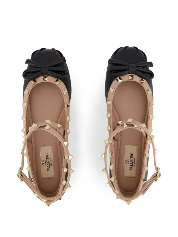 VALENTINO - ロックスタッズ バレリーナシューズ (VALENTINO