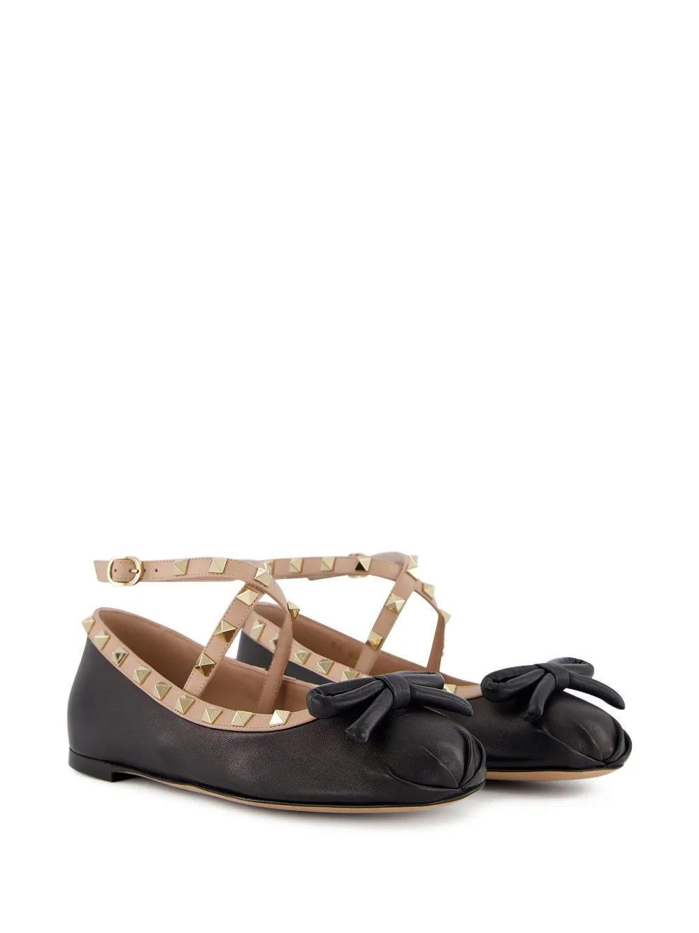Valentino Garavani Rockstud leather ballerina shoes | Image 2