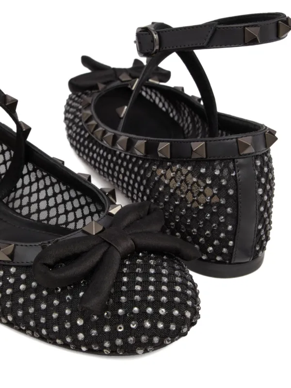 【関税＆送料込み】Valentino Garavani Black Flats 楽天市場】ヴァレンティノ Valentino Garavani 'ROCKSTUD