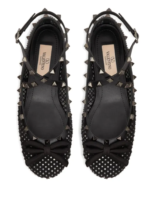 【関税＆送料込み】Valentino Garavani Black Flats 楽天市場】ヴァレンティノ Valentino Garavani 'ROCKSTUD