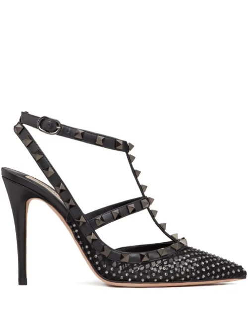 Escarpins Rita 100 mm à ornements strassés - Valentino Garavani - Modalova