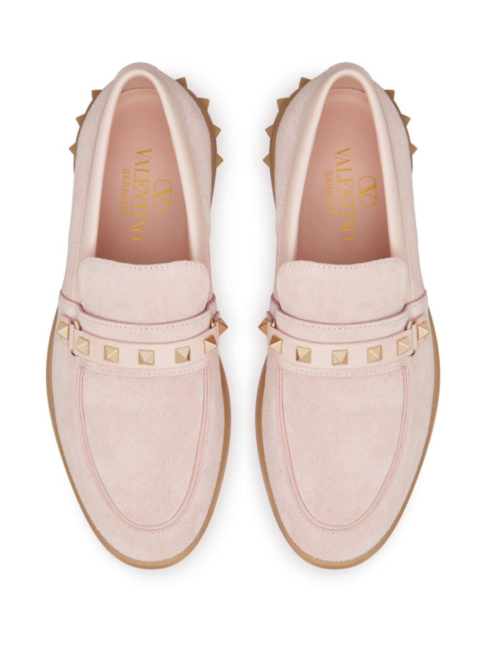 Shop Valentino Leisure Flows Suede Loafers In Pink