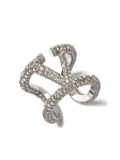 Valentino Garavani VLogo Signature crystal ring - Silver