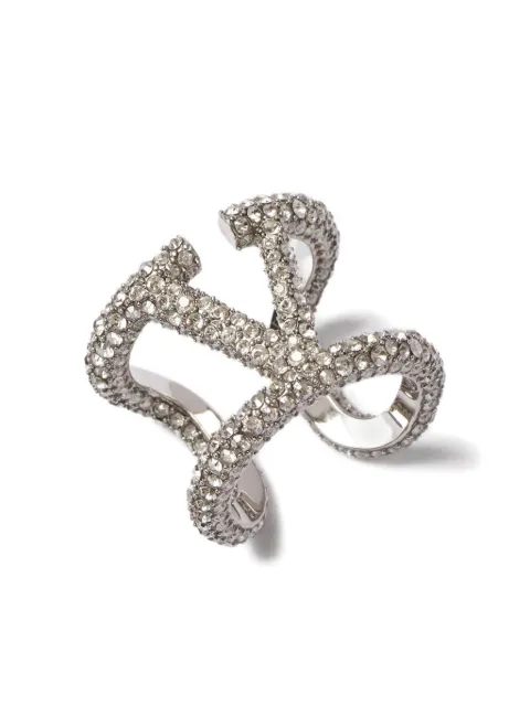 Valentino Garavani VLogo Signature crystal ring