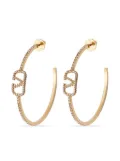 Valentino Garavani VLogo Signature crystal hoop earrings - Gold