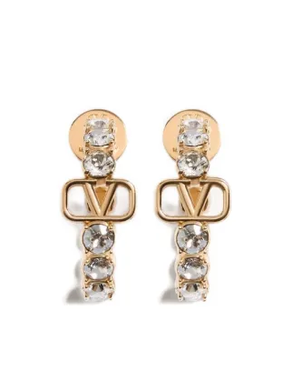 Valentino Garavani Vロゴ シグネチャー ドロップピアス | ゴールド