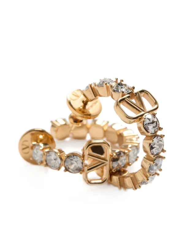 Valentino Garavani Vロゴ シグネチャー ドロップピアス | ゴールド