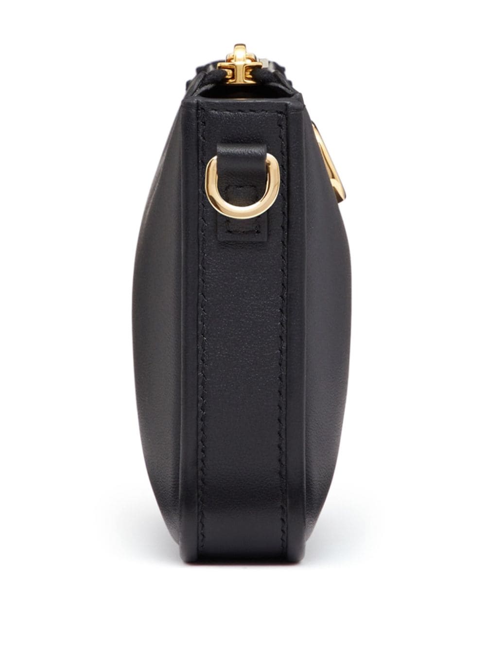 Shop Valentino Mini Vlogo Signature Crossbody Bag In Black