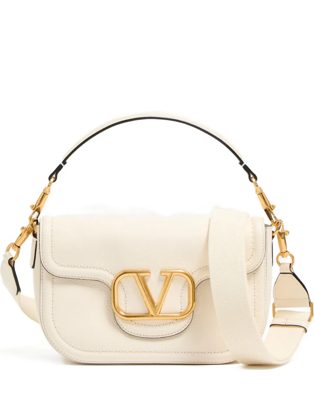 Valentino Garavani Alltime leather shoulder bag | Neutrals | Image 1