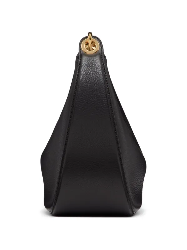 Valentino Garavani Vロゴ ムーン ショルダーバッグ S | ブラック