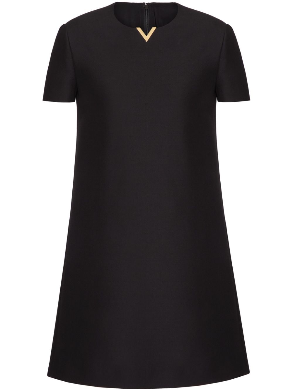 Valentino Vgold Shift Dress In Black