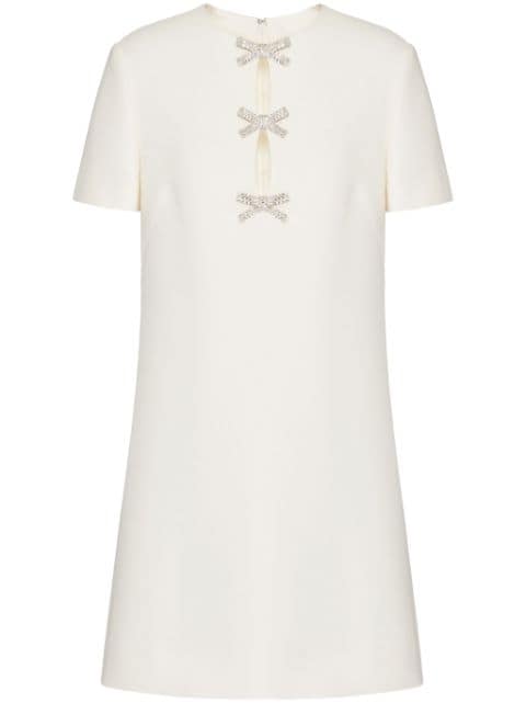 Valentino Garavani Crepe Couture embroidered minidress