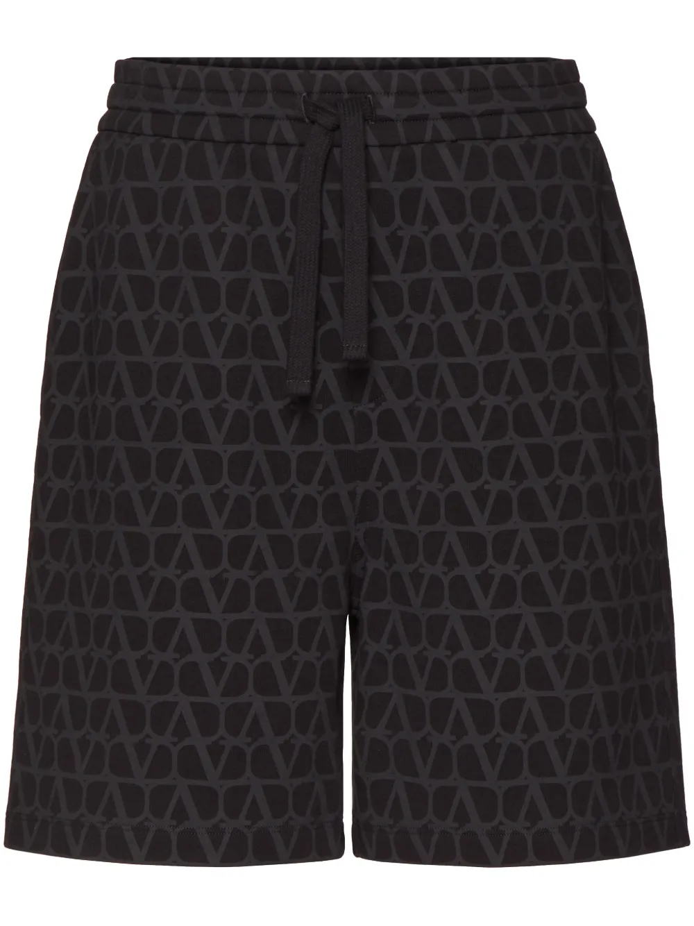 Valentino Garavani Toile Iconographe cotton bermuda shorts - Black