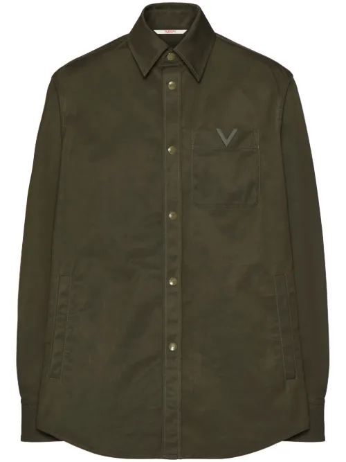 Surchemise à détail V - Valentino Garavani - Modalova