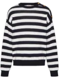 Valentino Garavani striped crew-neck jumper - Black