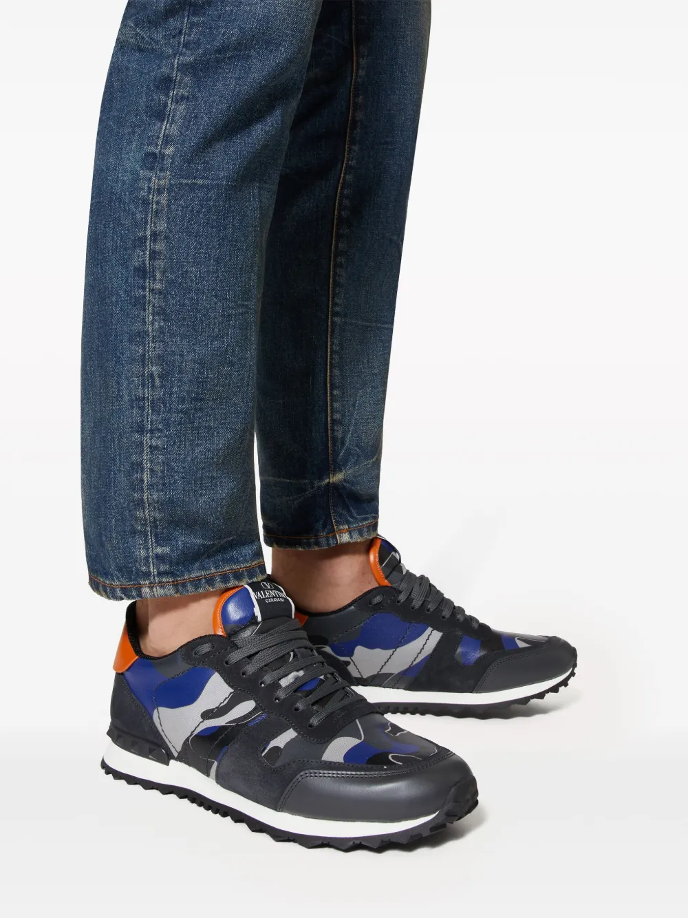 Valentino Garavani★ブルー Rockrunner スニーカー Rockrunner sneakers in blue - Valentino Garavani | Mytheresa