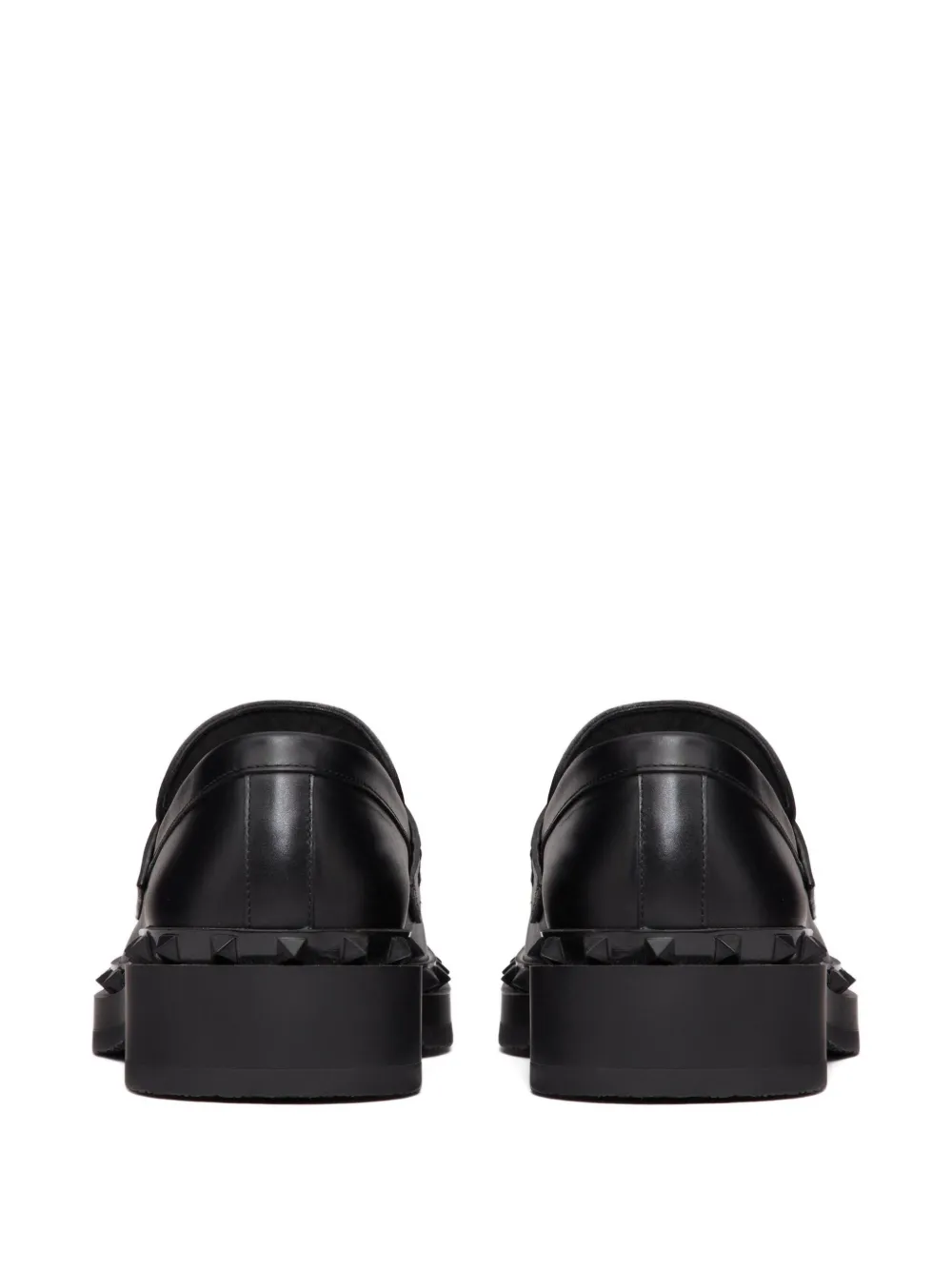 Valentino Garavani Rockstud Leather Loafers | Black | FARFETCH