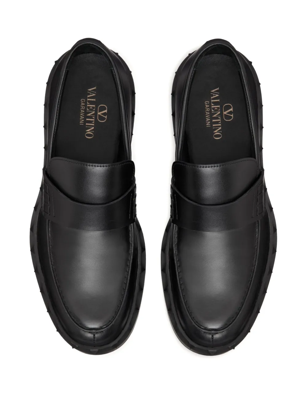 Valentino Garavani ロックスタッズ M-Way ローファー