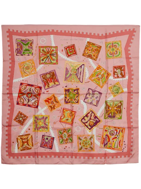 Hermès pre-owned La Mecanique des Idees silk scarf