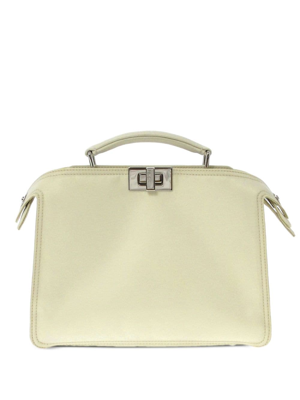 Pre-owned Fendi Small Peekaboo Iseeu Handbag In White