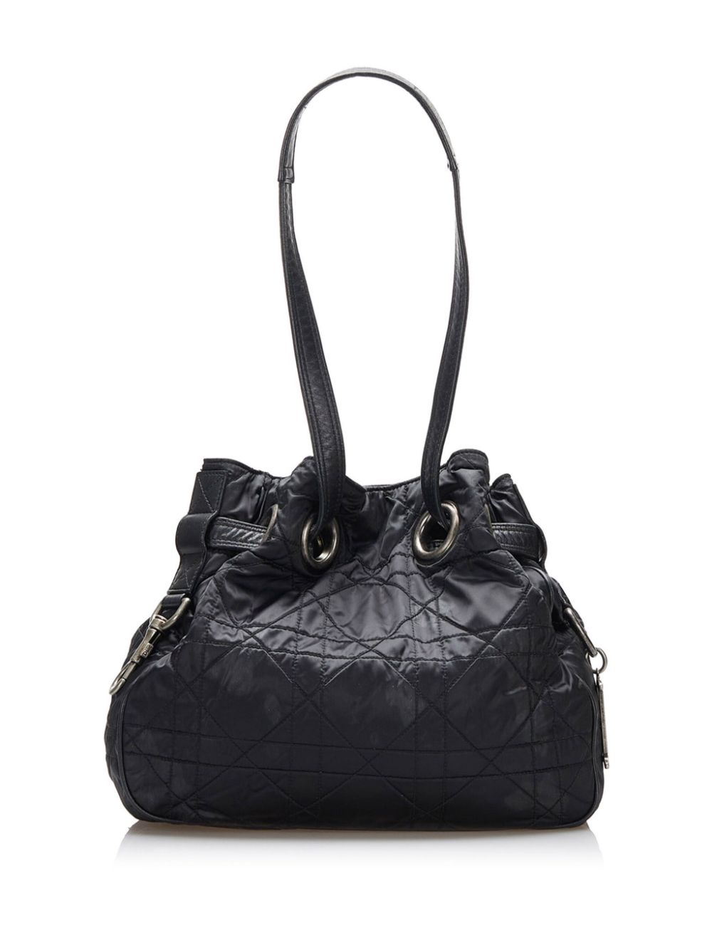 Christian Dior pre-owned Cannage bucket bag - Zwart