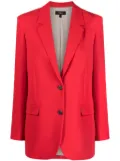 Theory single-breasted blazer - Red