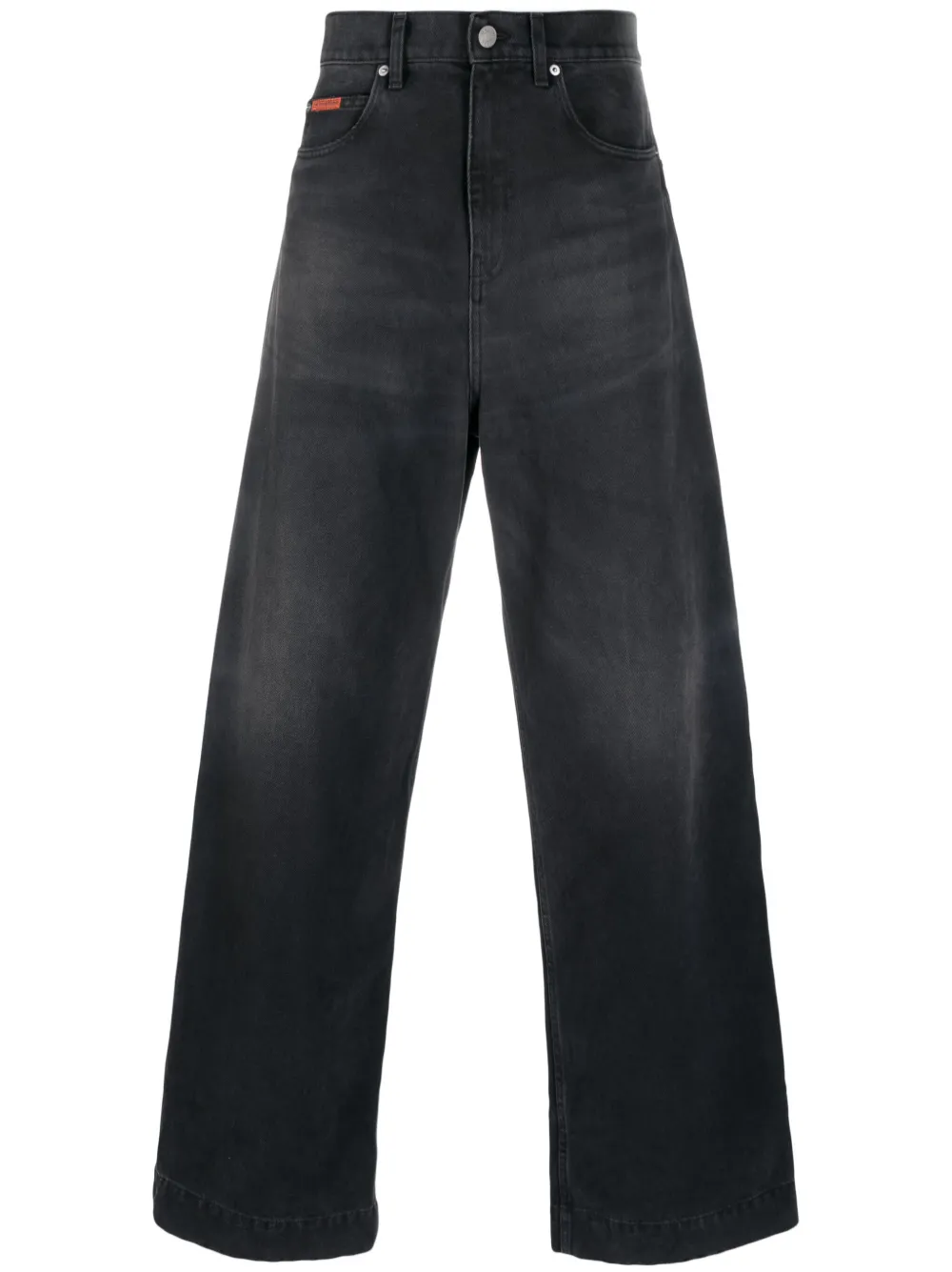 Martine Rose logo-patch wide-leg jeans