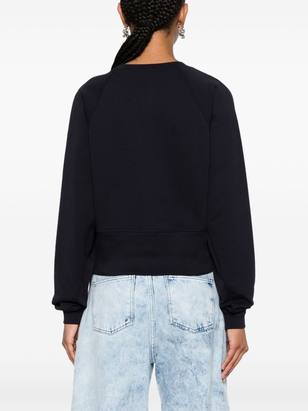 Shop Vivienne Westwood Orb-print Cotton Sweatshirt In Blau