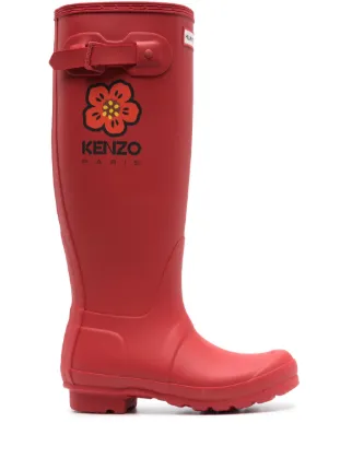 Kenzo x Hunter Wellington Boots | Red | FARFETCH