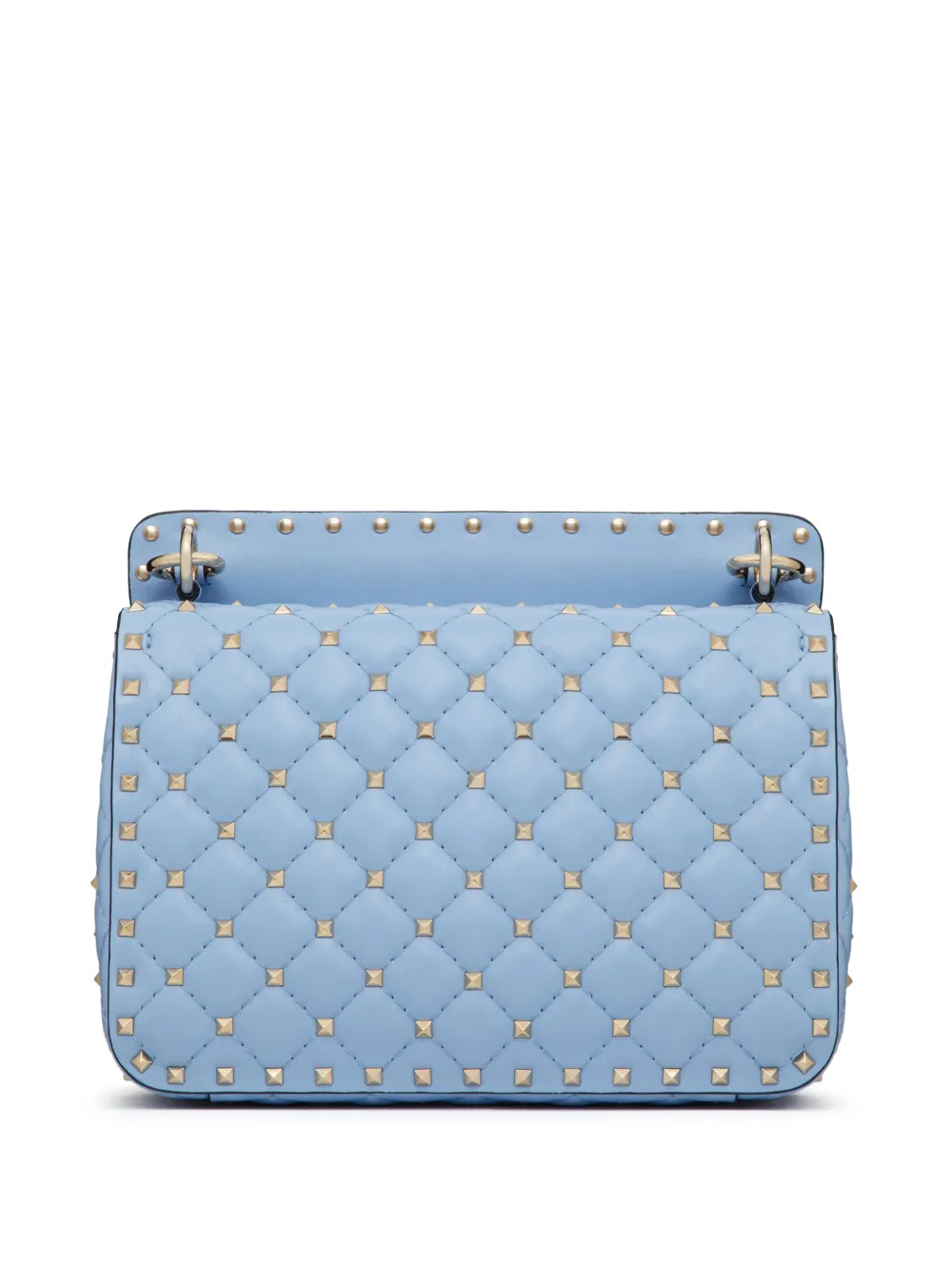 Shop Valentino Medium Rockstud Spike Crossbody Bag In Blue