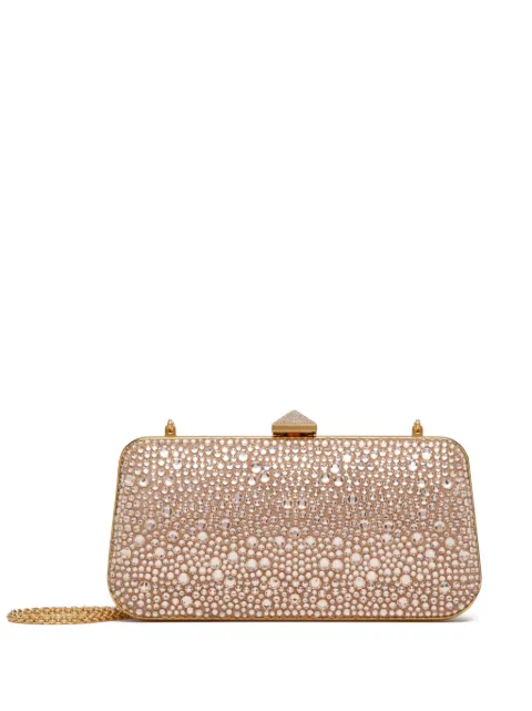 Valentino Garavani Carry Secrets rhinestone-embellished clutch bag