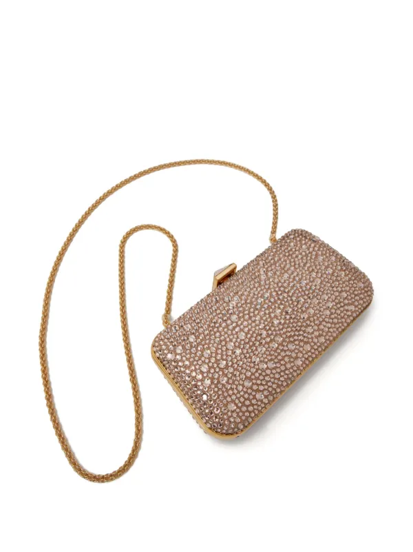 Embellished gold clutch bag hotsell