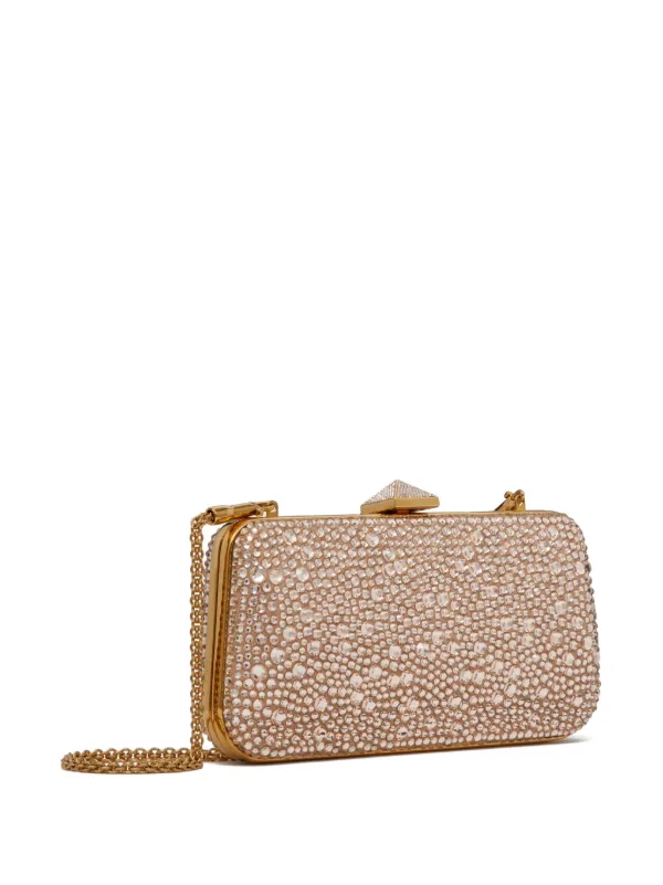 Gold embellished clutch bag hotsell