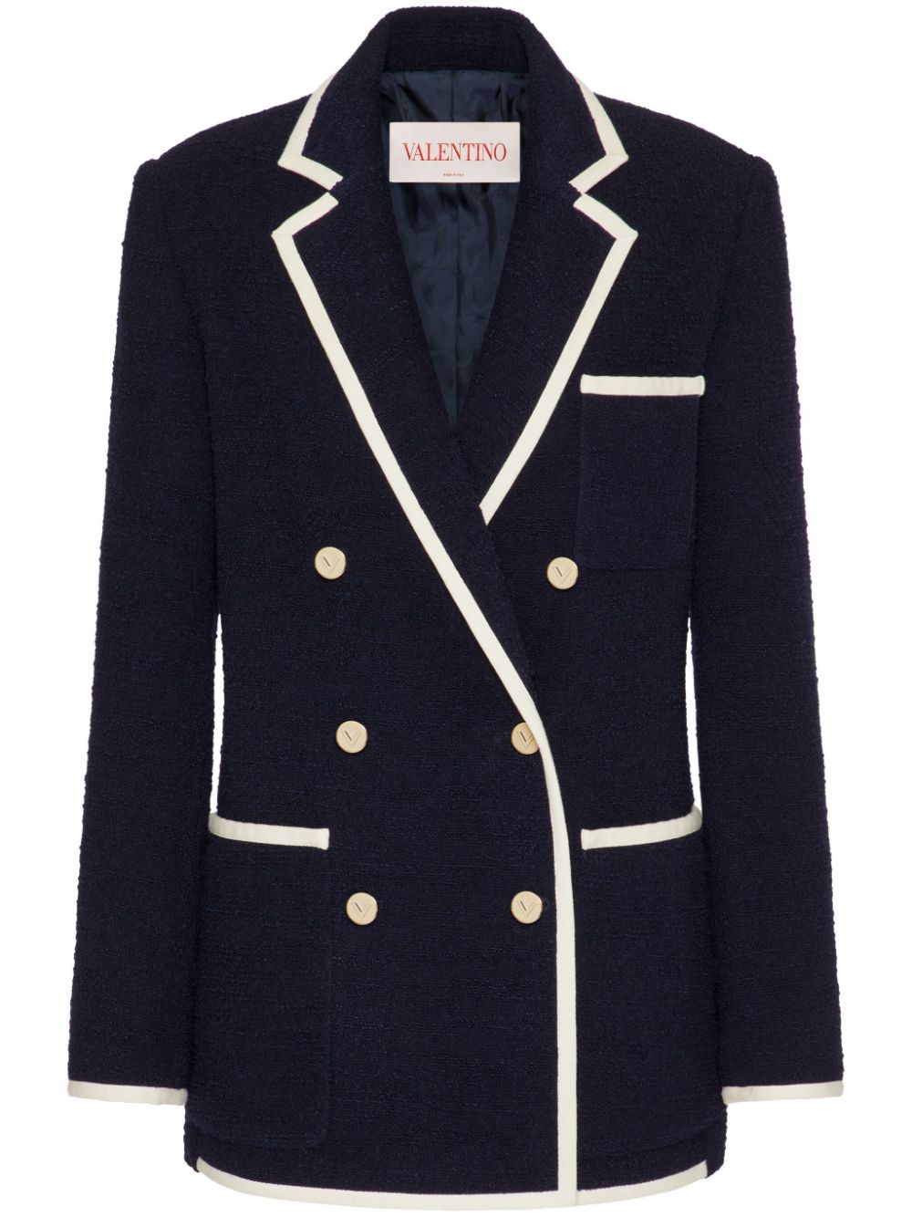 Valentino Garavani Blazer met dubbele rij knopen Blauw