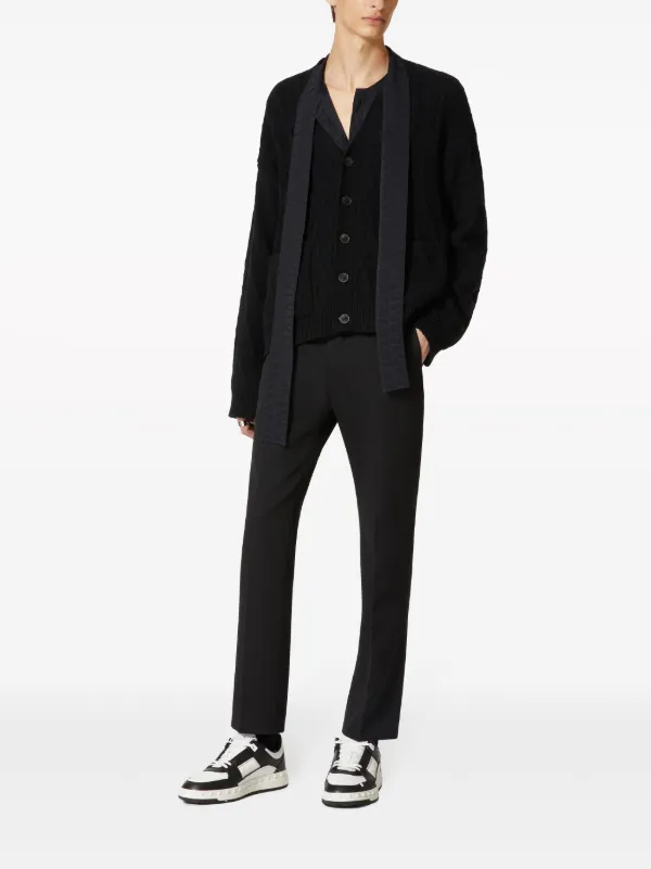 Valentino Garavani Toile Iconographe Wool Cardigan | Black