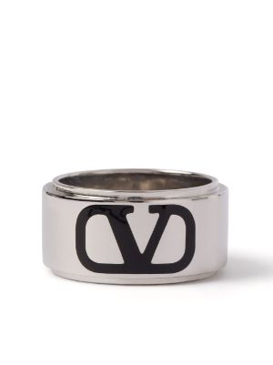 Valentino Garavani Men's Vlogo Chain Metal Ring