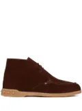 Valentino Garavani Leisure Flows suede desert boots - Red