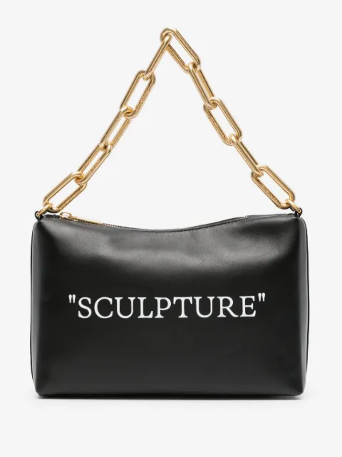 Off-White Block Pouch leather shoulder bag