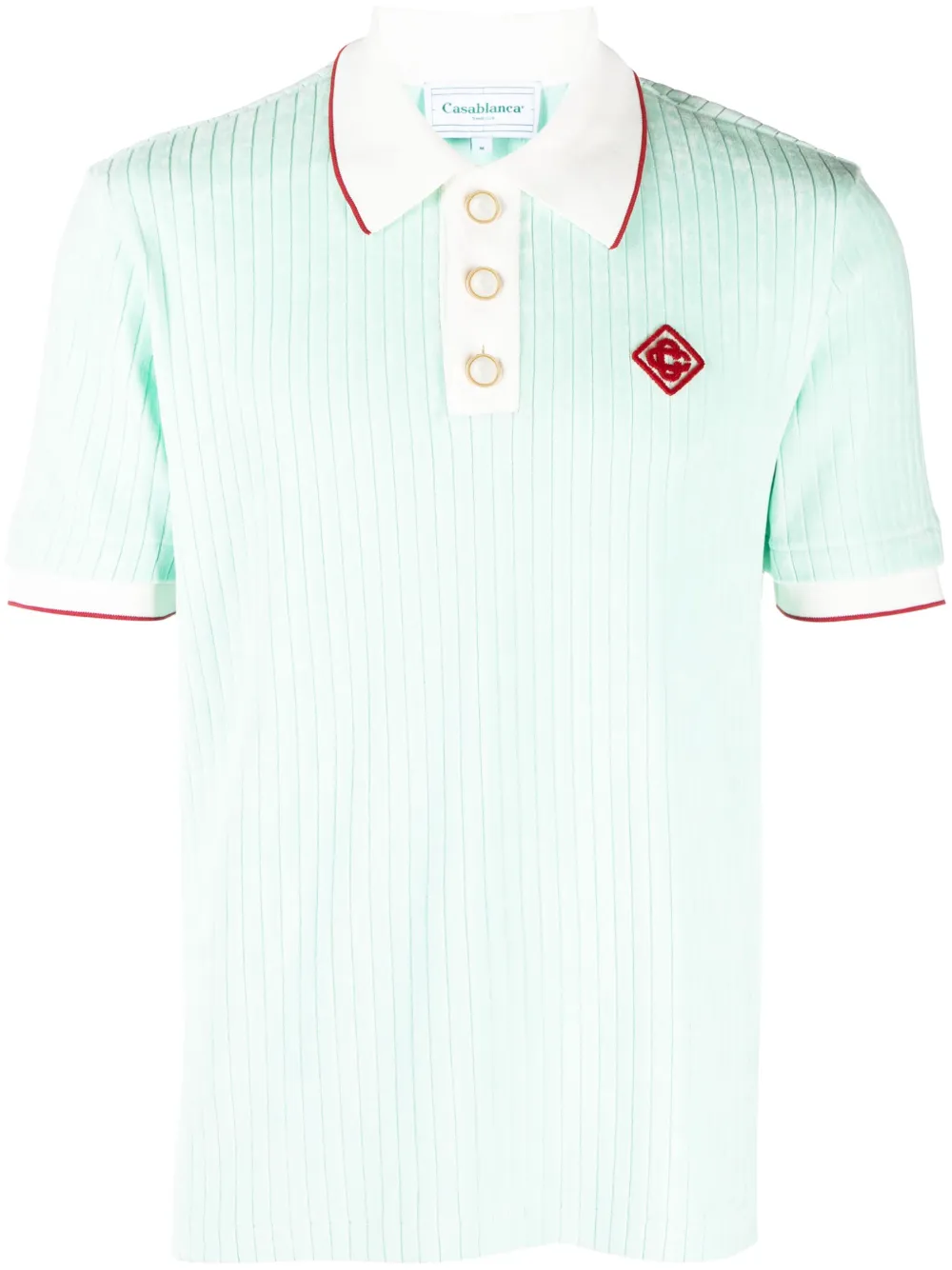 Casablanca Poloshirt met geborduurd logo Groen