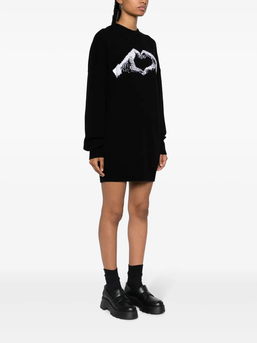 Sportmax Intarsia trui Zwart