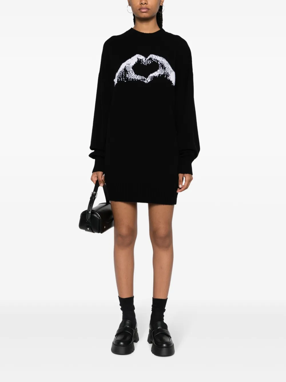 Sportmax Intarsia trui Zwart