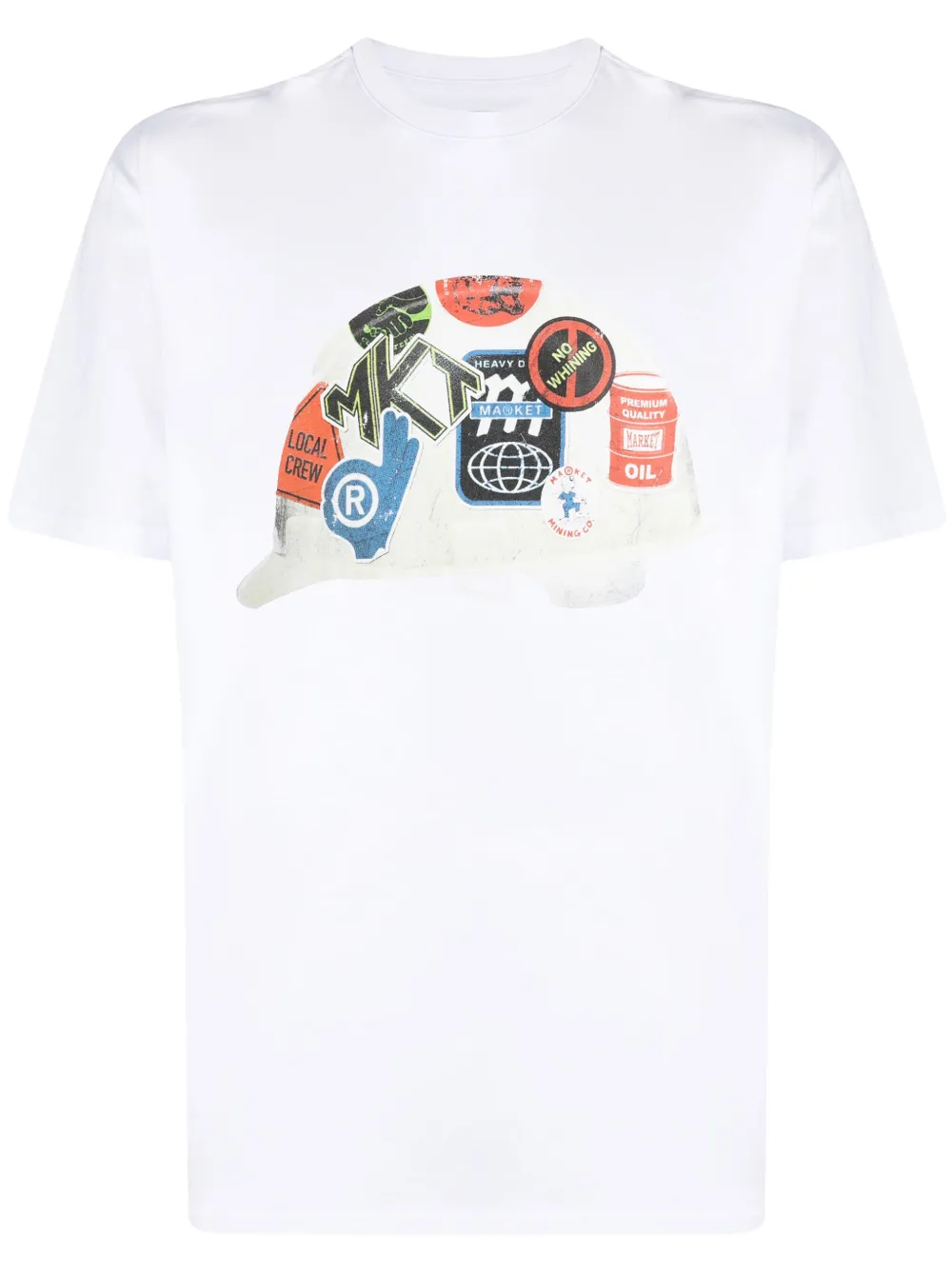 MARKET T-shirt Hard Hat - Bianco