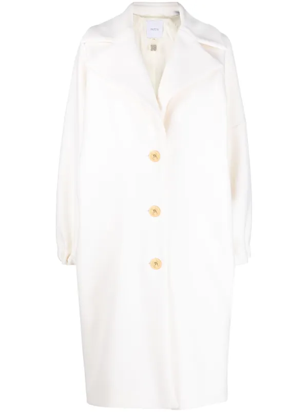 White midi coat top