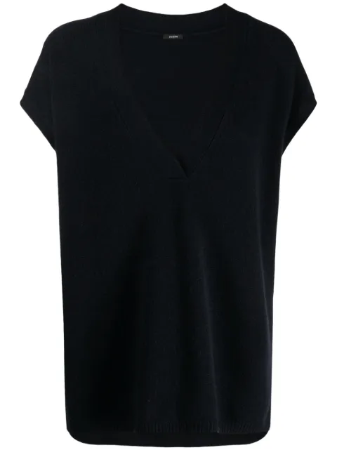 JOSEPH V-neck cashmere vest